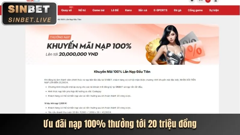 Ưu đãi nạp tiền lần đầu bắn cá